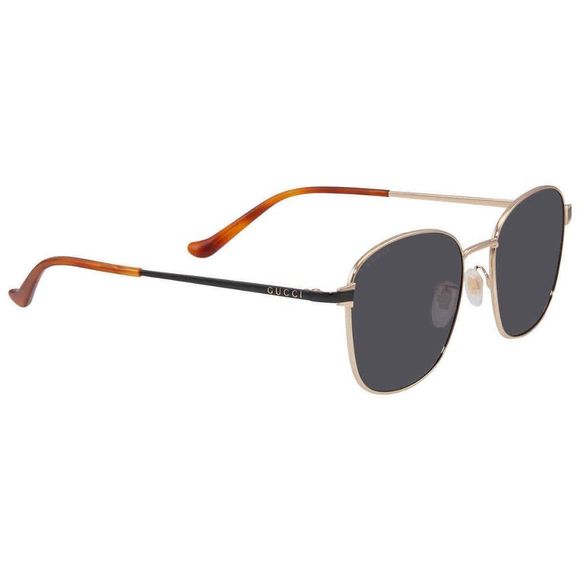 NEW Gucci Grey and Gold Square Men's Sunglasses